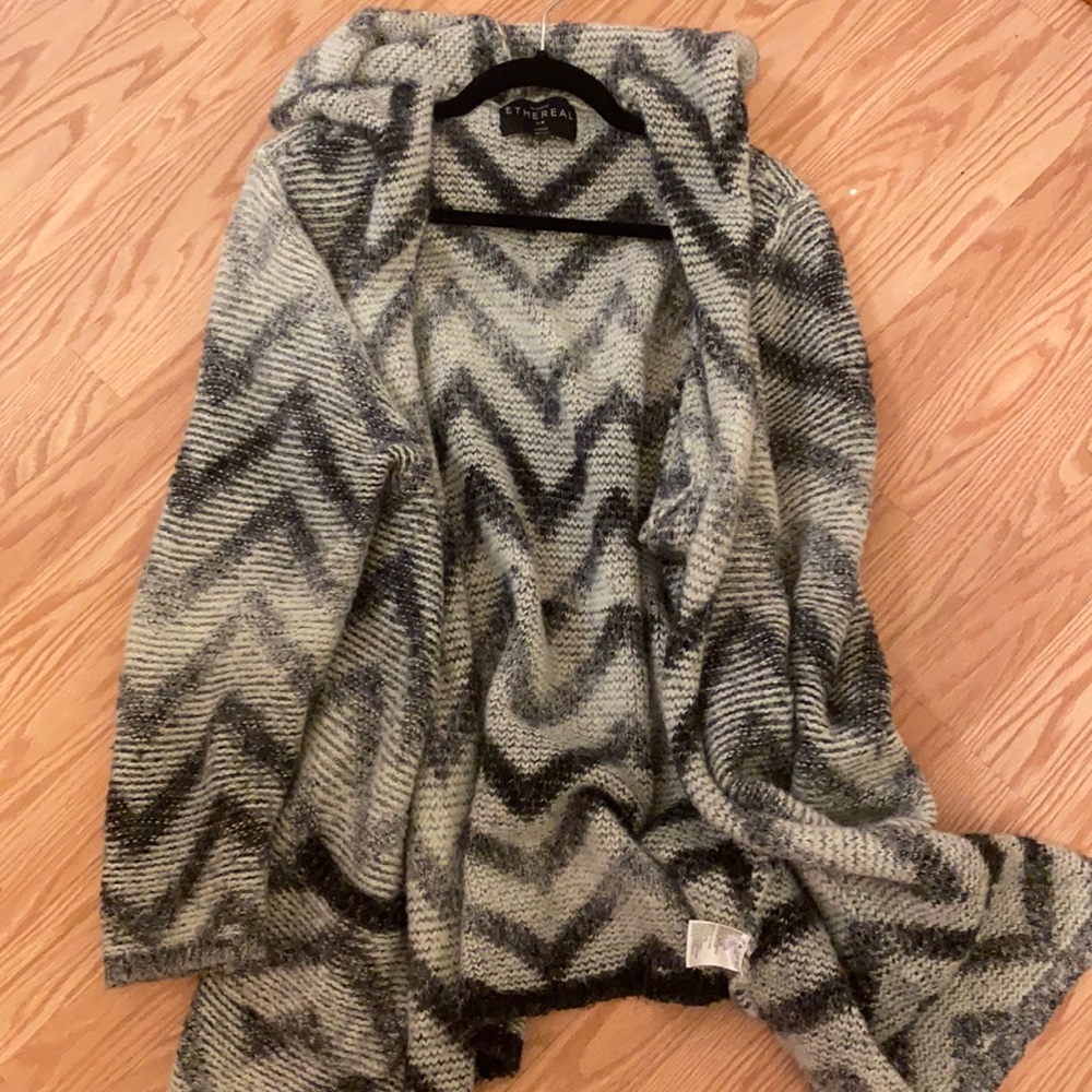 Grey and black cardigan
